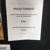 soup of the day at Sian O'Doherty at Ash Farm in Kilgetty