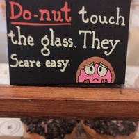 Sign at Kilted Donut in Edinburgh