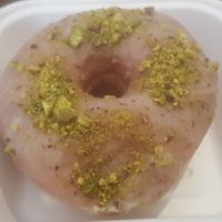 Pistachio donut at Kilted Donut in Edinburgh