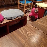 Funny robot at Ashiyu Cafe & Bar Donyoku in Tokyo