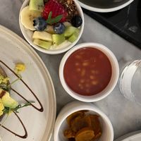 Sides of vegan brunch at OVO Coffee in Corroios