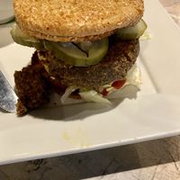 Vegan walnut burger 🍔  at The Jungle in Melbourne