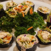 Vegan Sushi dish at The Jungle in Melbourne