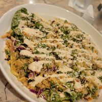 The star of the show... raw curried zoodles. at The Jungle in Melbourne