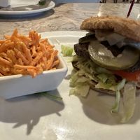 Walnut Burger w Carrot slaw   at The Jungle in Melbourne