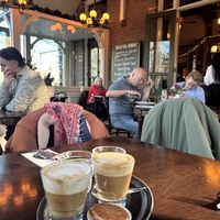Vegan cappuccino in mooiste café van Baarn   at Eethuys-Café De Generaal in Baarn