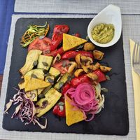 Veganer Teller at Poper in Baska