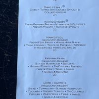 menu  at Muzita Abyssinian Bistro in San Diego