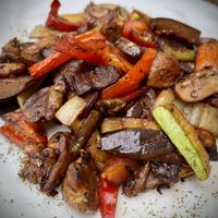 Grilled vegetables   at Veranda in Sarajevo