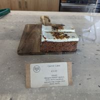 Vegan carrot cake at Welsh Coffee Company in Bridgend