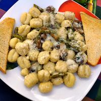 Gnocchi from the daily menu at Pizzeria Macondo in Trebon
