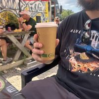 Hot dirty chai  at Downshift Coffee in Belfast