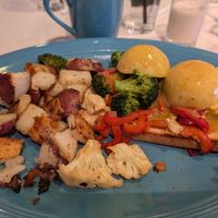 Vegan Delight eggs Benny with broccoli and cauliflower at House of Benny's in Poland