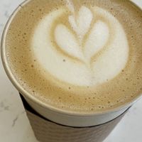 Oat milk latte  at Vibrant Sunshine in Aspinwall