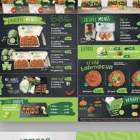 Speisekarte  at Veganland in Krefeld