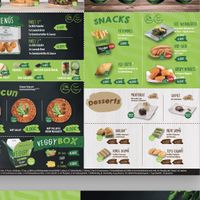 Speisekarte  at Veganland in Krefeld