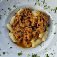 Gnocchi with goulash at Olive Garden - Ulika Maslinik in Krk
