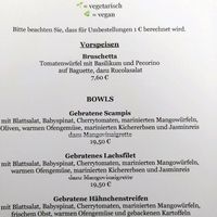 Speisekarte at Restaurant Worpsweder Bahnhof in Worpswede