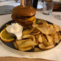 Veganer Burger  at Restaurant Worpsweder Bahnhof in Worpswede