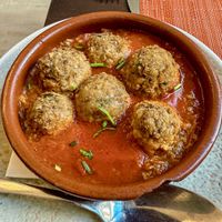 Lentil balls  at Restaurant Alchemy  in Mallorca