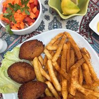 Köfte  at Le Cafe de Chat Noir in Mersin