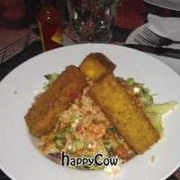 Fried polenta at East St Cafe and Bar in Nelson