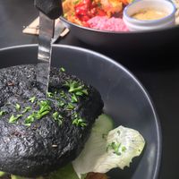 Burger Queen Option 1 with Chicken at East St Cafe and Bar in Nelson