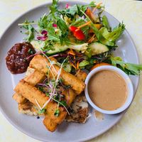 Yummy M.A.S.H with garbanzo tenders   at East St Cafe and Bar in Nelson