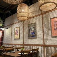 Indoor seating at Ginger Farm Kitchen in Pattaya