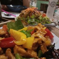 Fried vegetables and tofu  at Ginger Farm Kitchen in Pattaya