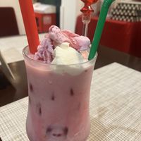 Soy milk faluda (ice cream contains milk)  at New Rajasthan in Osaka
