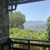 View from upstairss  at The House in the Village in Pellumbas