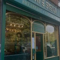 Outside at Cafe Siena in Birkenhead