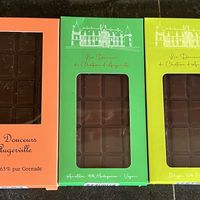 Some of the vegan chocolate options   at Les Douceurs D'augerville in Augerville-la-riviere