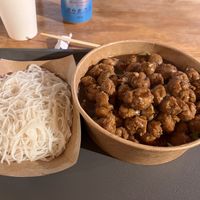 Vegan garlic beef  at Nam Vegan Express in Burnaby