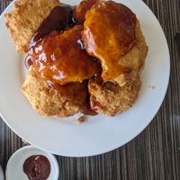 Stuffed eggplant at Nam Vegan Express in Burnaby