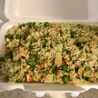 Curry fried rice at Nam Vegan Express in Burnaby