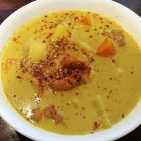 Sweet potato and "chicken" curry at Nam Vegan Express in Burnaby