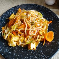 Udon with tofu at Lotus in Plzen