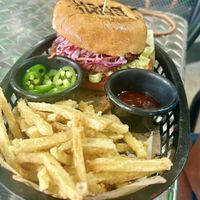 nein buck burger combo  at Nein Buck in Playa Del Carmen