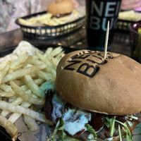 Blue Cheeseburger   at Nein Buck in Playa Del Carmen