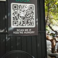 The menu qr at Nein Buck in Playa Del Carmen