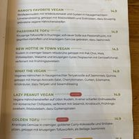 Menu  at Vacay in Leipzig