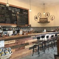 Tasting room and ordering counter at Keepsake Cidery in Dundas