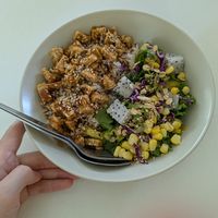 Tempeh bowl at Loving Hut - Saraburi in Sara Buri