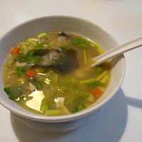 Rice soup at Loving Hut - Saraburi in Sara Buri