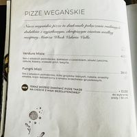 Vegan menu  at Tutti Santi Czyżyny in Krakow