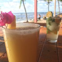 Painkiller and Mojito at Puerto Pirata in Puerto Viejo De Talamanca
