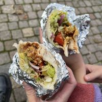 Vegan falafel wrap   at Falafel House  in Gothenburg