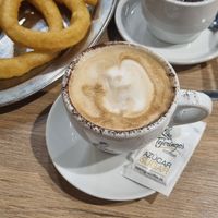 churros, chappuchino, hot chocolate at Tejeringo's Coffee in Malaga